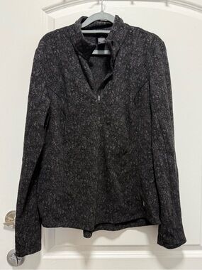 Spyder Black and Gray Active Fleece Pullover
